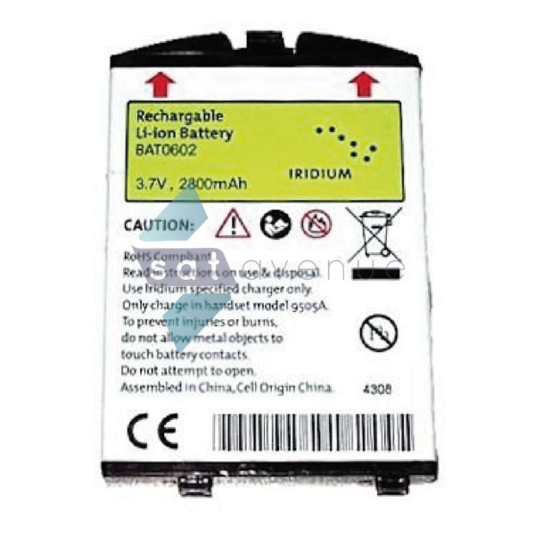 Batterie pour téléphone satellite Iridium 9505A-Satavenue
